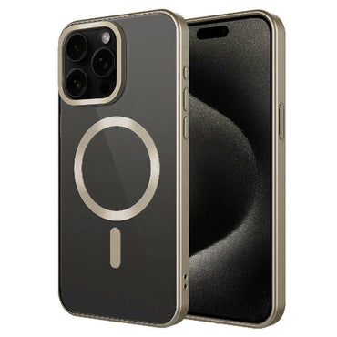 Apple iPhone 15 Pro Max Kılıf Mat Tasarımlı M-safe Wireless Şarj Özellikli Zore Mat Setro Kapak