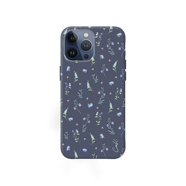 Apple iPhone 15 Pro Max Kılıf Mini Çayır Çiçekleri Desenli Coehl Prairie Kapak Pembe Açık