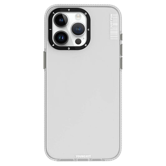 Apple iPhone 15 Pro Max Case Smooth Flat Back Surface YoungKit Crystal Color Series Cover Colorless 