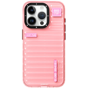 Apple iPhone 15 Pro Max Case Transparent Colorful Design YoungKit Fluorite Series Cover Black 
