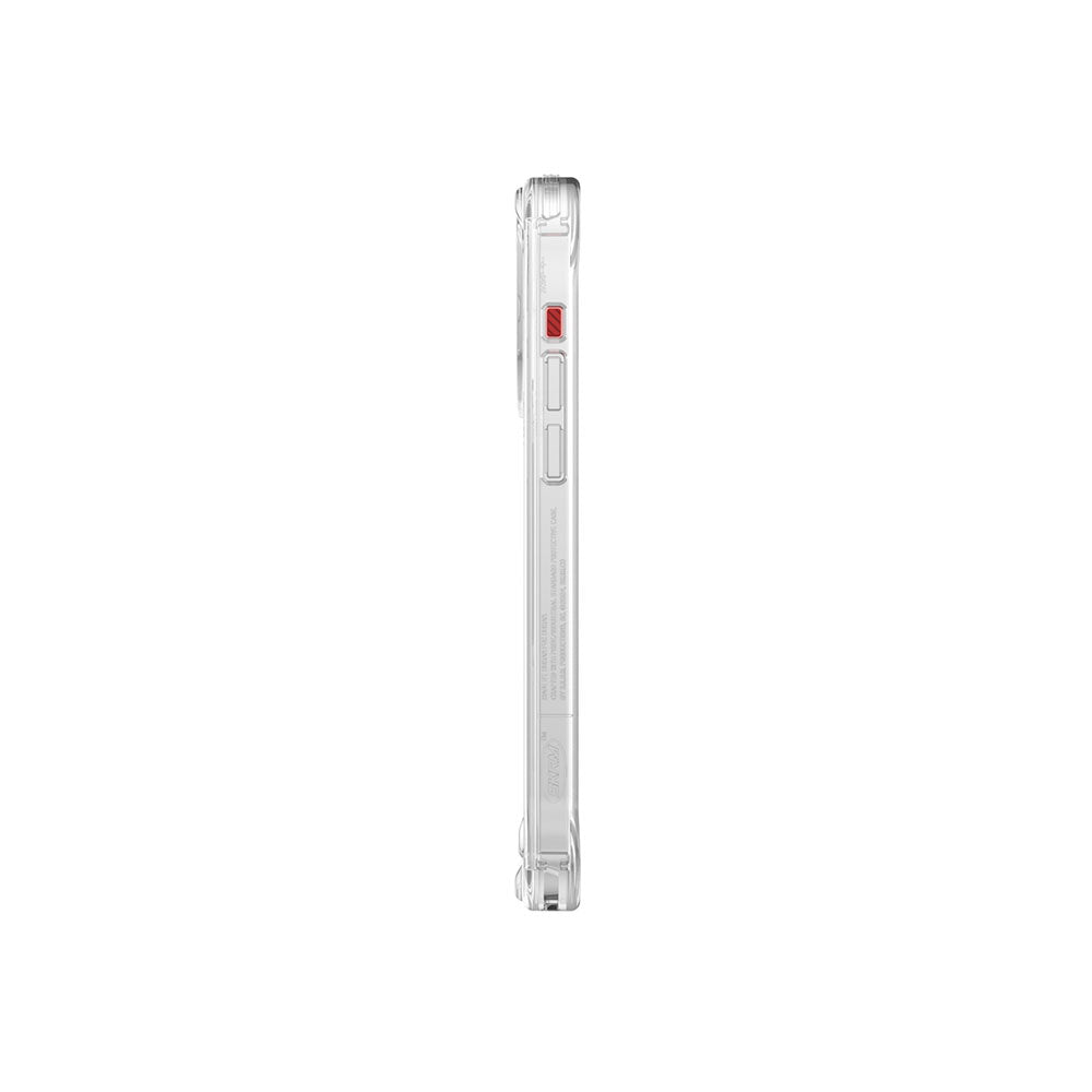 Apple iPhone 15 Pro Max Case SkinArma Transparent Airbag Design M-safe Charging Feature Saido Cover Colorless 