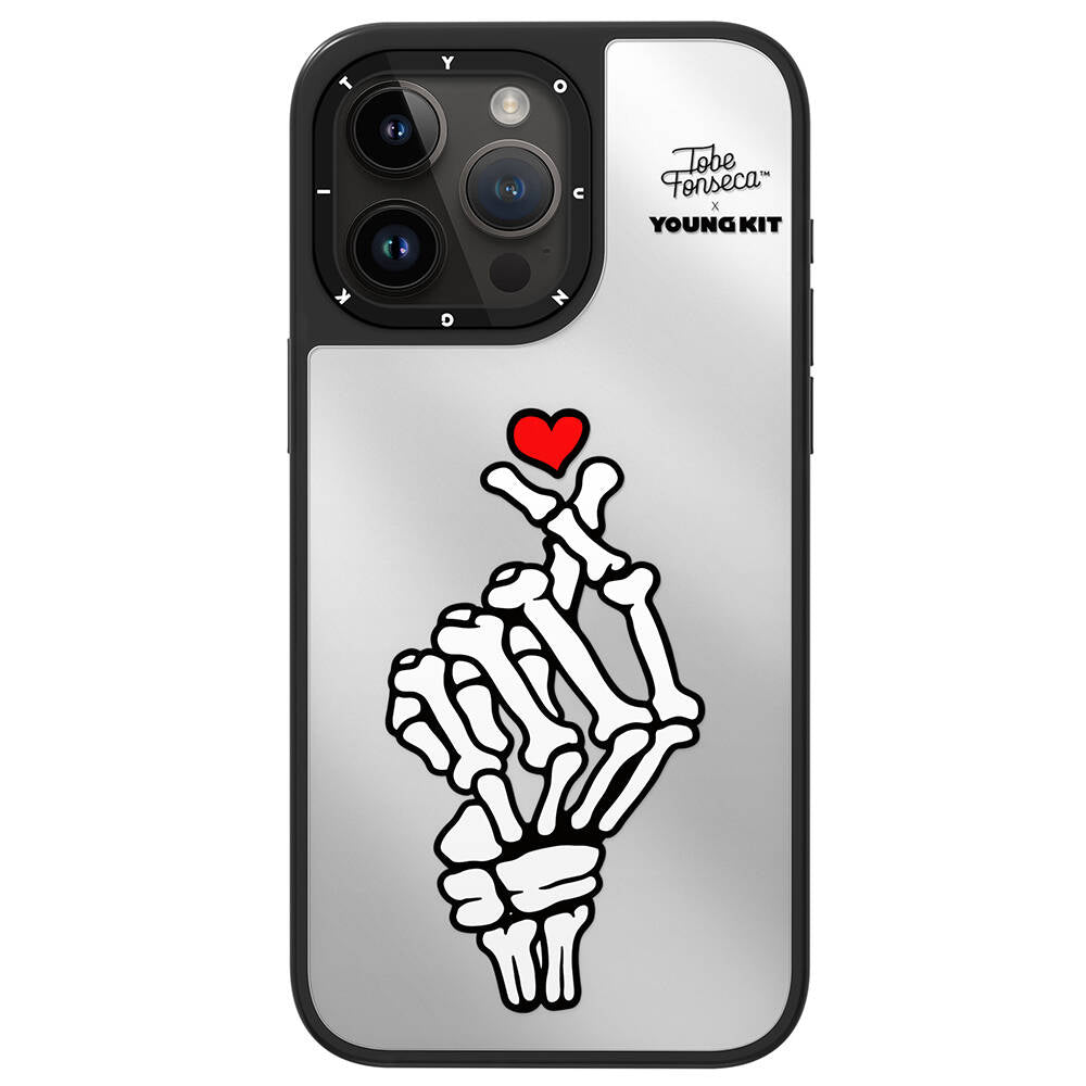 Apple iPhone 15 Pro Max Case Tobias Fonseca Design Youngkit Mirror Cover Red 