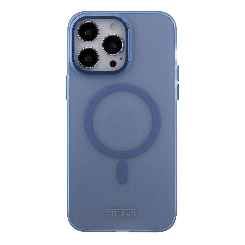 Apple iPhone 15 Pro Max Kılıf TUMI Orjinal Lisanslı M-safe Şarj Özellikli Buzlu Mat Kapak Mor