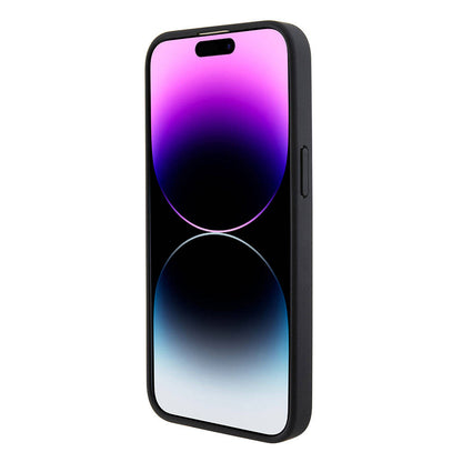 Apple iPhone 15 Pro Max Kılıf U.S. Polo Assn. Orjinal Lisanslı Üç Renk Şerit Tasarımlı Baskı Logolu Kapak Lacivert