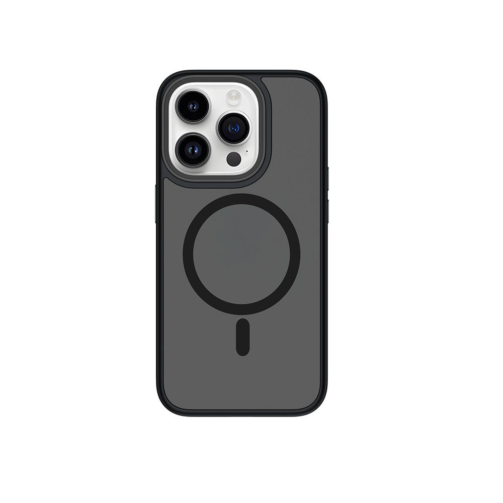 Apple iPhone 15 Pro Max Case Wiwu FGG-011 M-safe Charging Camera Protection Cover Black 