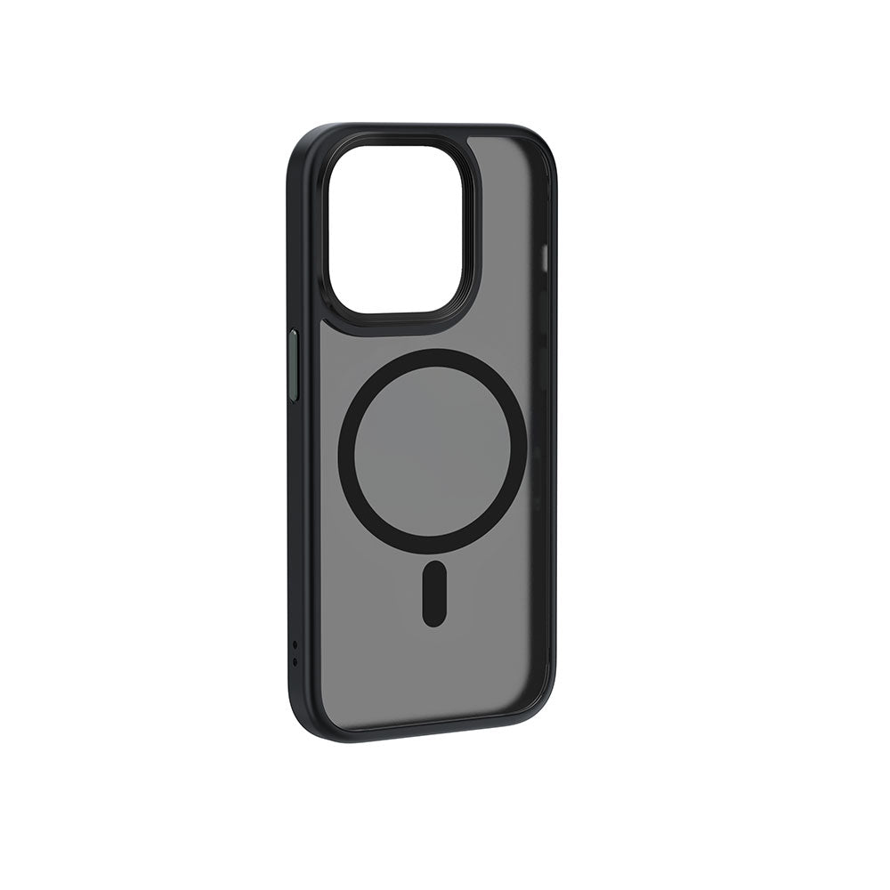 Apple iPhone 15 Pro Max Case Wiwu FGG-011 M-safe Charging Camera Protection Cover Black 