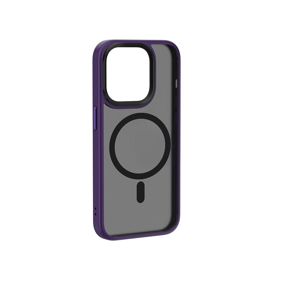 Apple iPhone 15 Pro Max Case Wiwu FGG-011 M-safe Charging Camera Protection Cover Black 