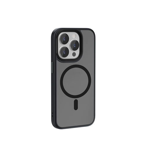 Apple iPhone 15 Pro Max Case Wiwu FGG-011 M-safe Charging Camera Protection Cover Black 