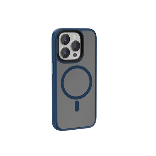 Apple iPhone 15 Pro Max Case Wiwu FGG-011 M-safe Charging Camera Protection Cover Blue 