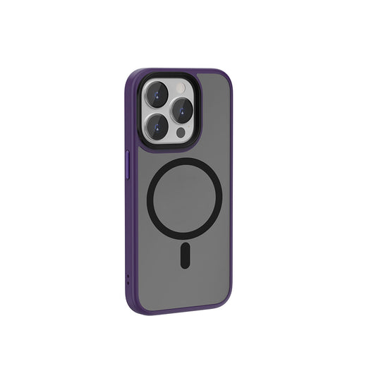 Apple iPhone 15 Pro Max Case Wiwu FGG-011 M-safe Charging Feature Camera Protection Cover Purple 