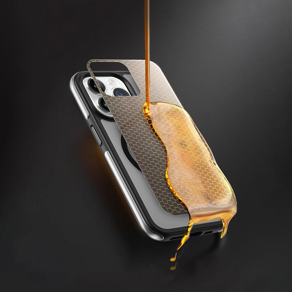 Apple iPhone 15 Pro Max Case Wiwu ZKK-012 M-safe Charging Feature Air Cushion Cover Black 