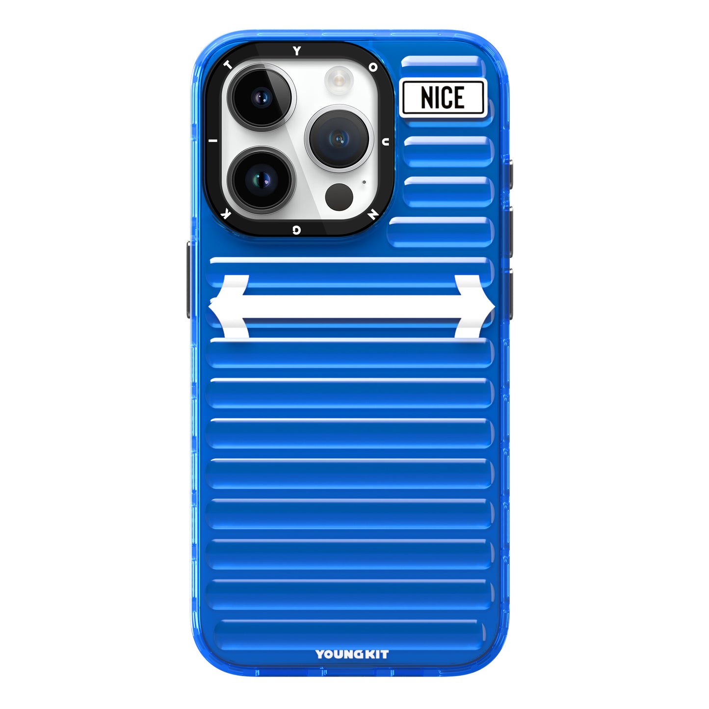 Apple iPhone 15 Pro Max Case YoungKit Luggage FireFly Series Cover Sierra Blue 