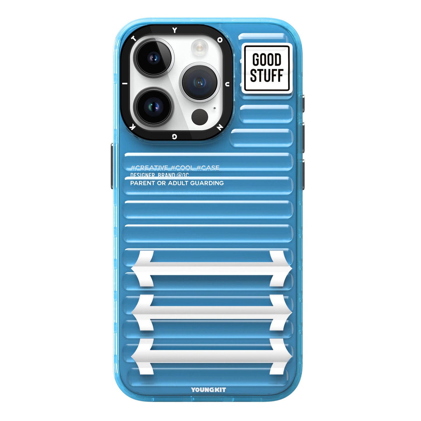 Apple iPhone 15 Pro Max Case YoungKit Luggage FireFly Series Cover Sierra Blue 