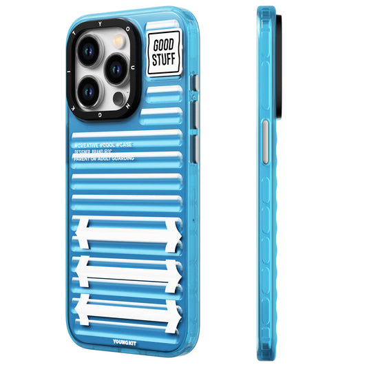 Apple iPhone 15 Pro Max Case YoungKit Luggage FireFly Series Cover Sierra Blue 