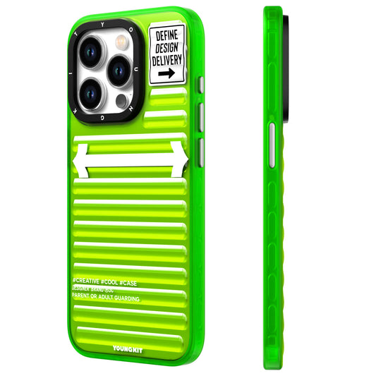 Apple iPhone 15 Pro Max Case YoungKit Luggage FireFly Series Cover Green 