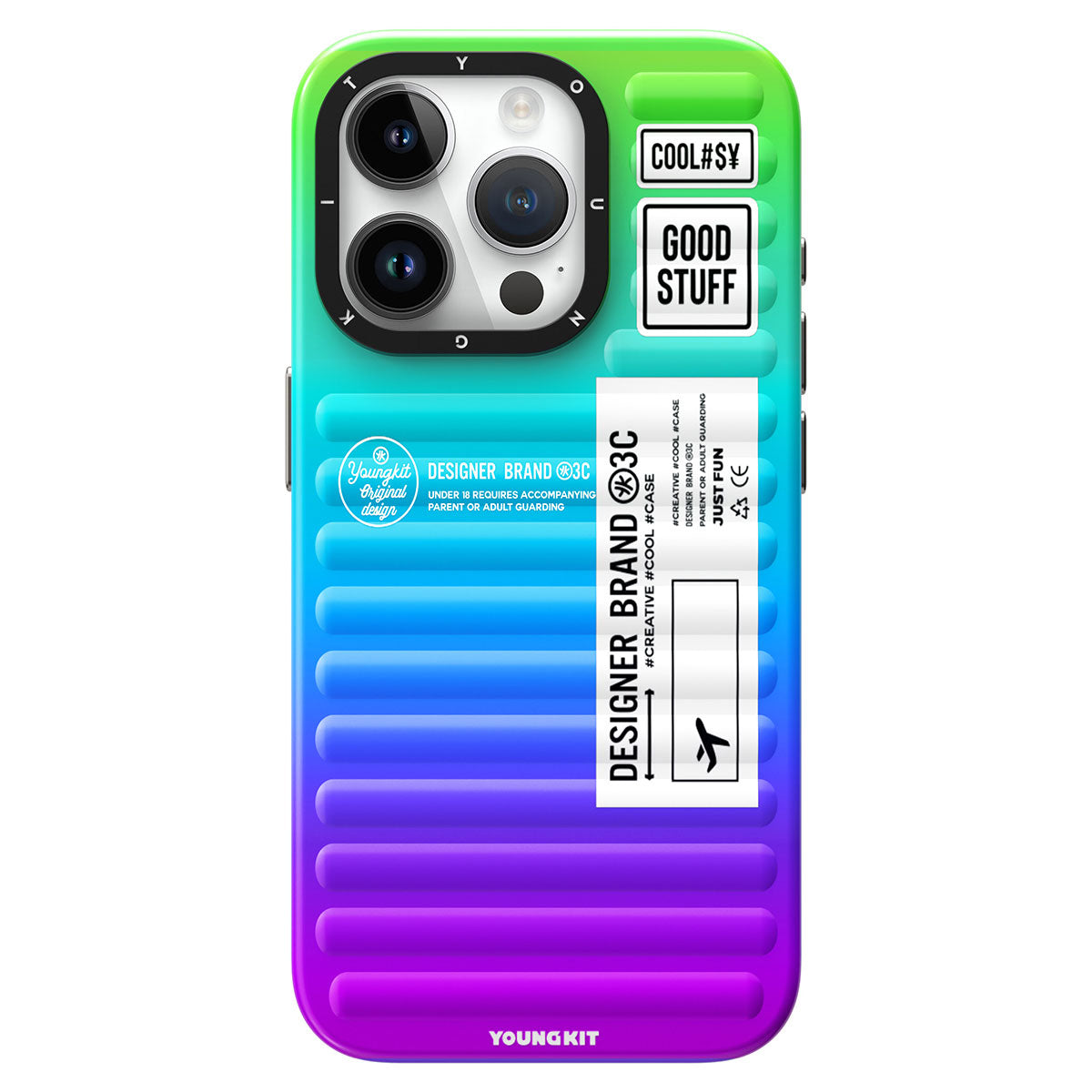 Apple iPhone 15 Pro Max Case YoungKit The Secret Color Series Cover Blue 