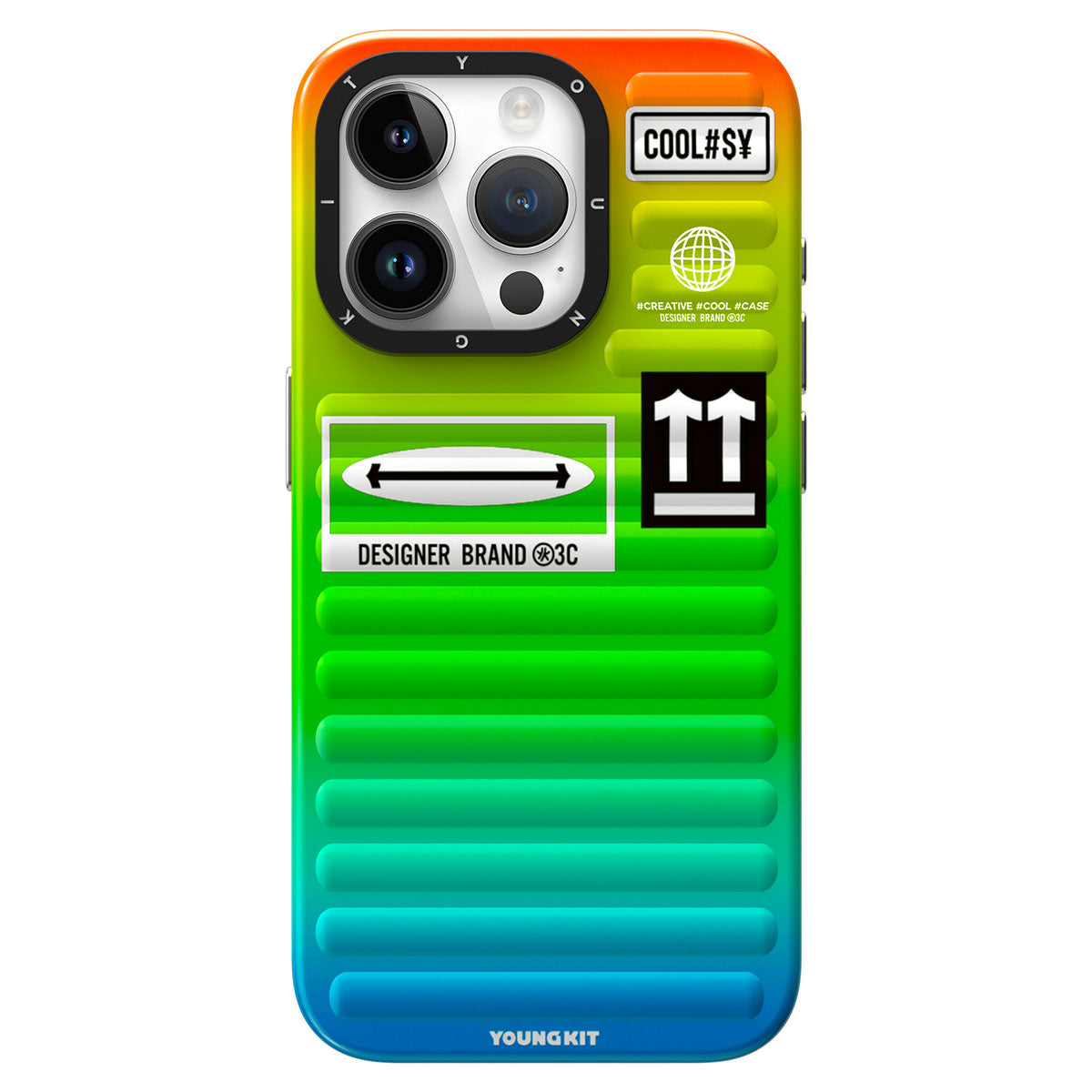 Apple iPhone 15 Pro Max Case YoungKit The Secret Color Series Cover Orange 