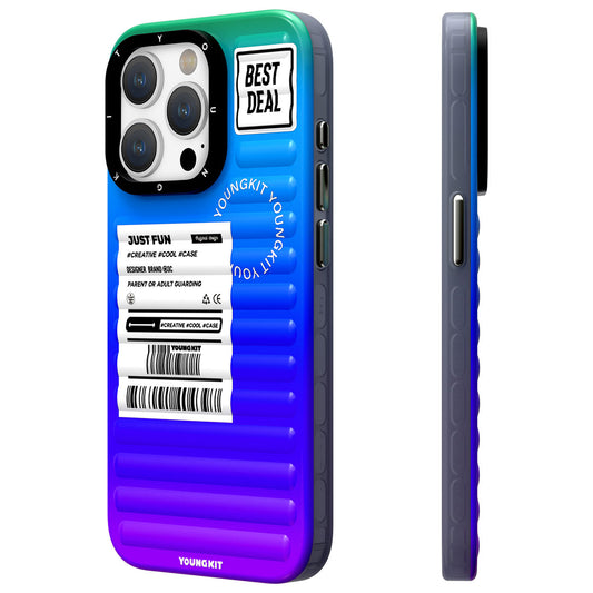 Apple iPhone 15 Pro Max Case YoungKit The Secret Color Series Cover Blue 