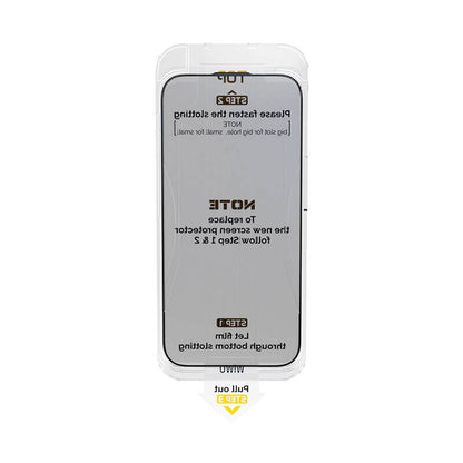 Apple iPhone 15 Pro Max Wiwu Wi-SQ009 Easy Install iPrivacy 360° Anti-Peep Oleofobik Temperli Cam Ekran Koruyucu + Kolay Uygulama Aparatlı Siyah