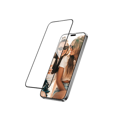 Apple iPhone 15 Pro Premium Temperli Ultra HD Lisanslı Switcheasy Glass 9H Cam Ekran Koruyucu Renksiz