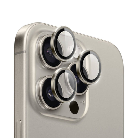 Apple iPhone 15 Pro Wiwu LG-004 PVD Lens Guard Metal Camera Lens Protector Titanium 