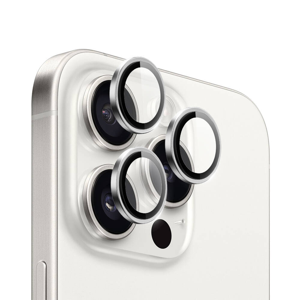 Apple iPhone 15 Pro Wiwu LG-004 PVD Lens Guard Metal Camera Lens Protector Titanium 