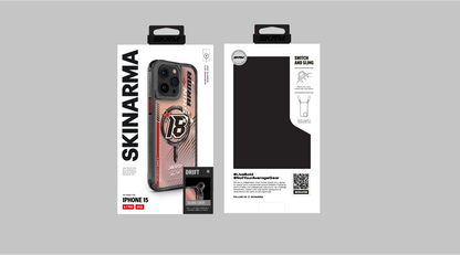 Apple iPhone 15 Pro Max SkinArma M-safe Şarj Özellikli Sticker Yapıştırmalı Drift Kapak Siyah