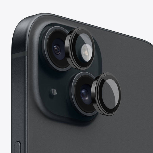 Apple iPhone 15 Wiwu Lens Guard Metal Camera Lens Protector Black 