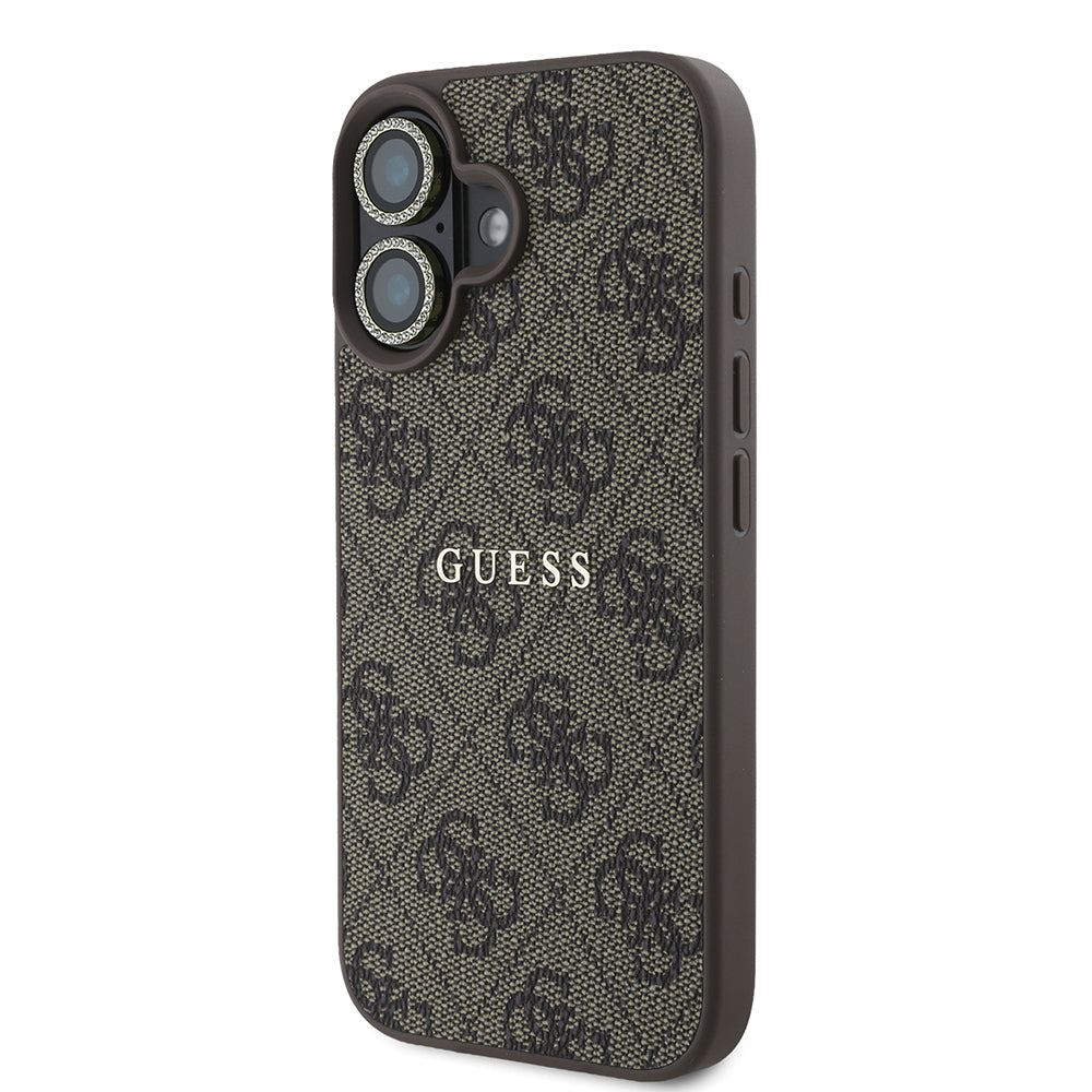 Apple iPhone 16 Guess Original Licensed Case + Screen Protector + Lens Protector 3-in-1 Accessory Set Pink 