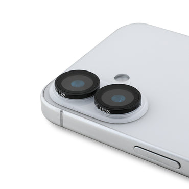 Apple iPhone 16 Guess Original Licensed Metal Camera Lens Protector Silver 