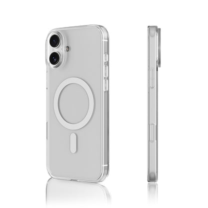 Apple iPhone 16 Kılıf M-safe Şarj Özellikli Youngkit Ice Serisi Kapak Şeffaf