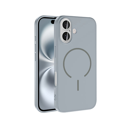 Apple iPhone 16 Kılıf M-safe Şarj Özellikli Zore Meta Kapak