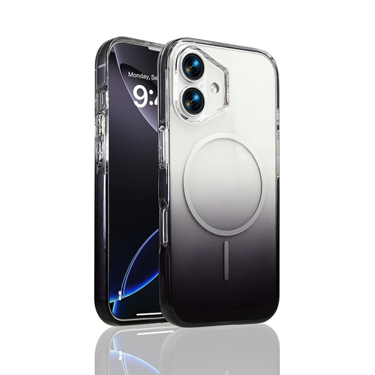 Apple iPhone 16 Kılıf M-Safe Şarj Özellikli Zore Septik Silikon Kapak Siyah