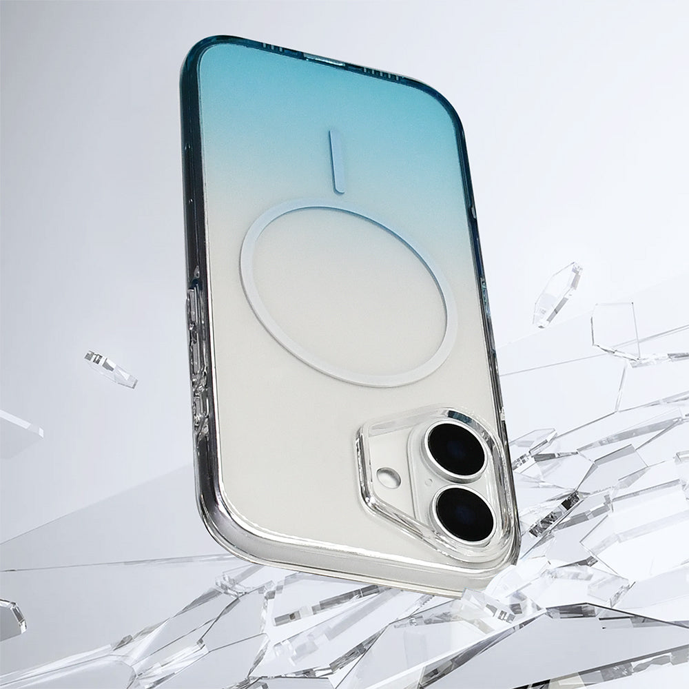 Apple iPhone 16 Kılıf M-Safe Şarj Özellikli Zore Septik Silikon Kapak Turkuaz