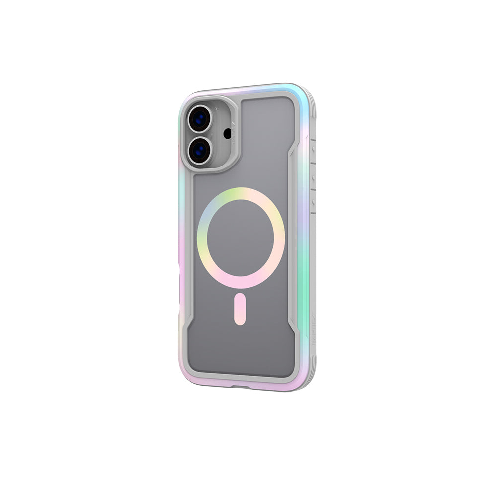 Apple iPhone 16 Kılıf M-safe Şarj Özellikli Airbagli Raptic Shield 2.0 Serisi Şeffaf Arka Yüzey Kapak Turkuaz