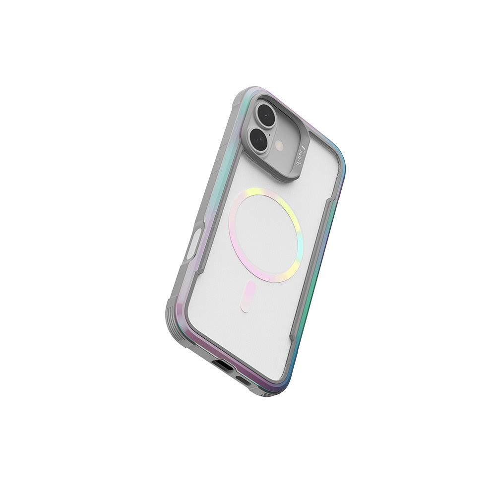 Apple iPhone 16 Kılıf M-safe Şarj Özellikli Airbagli Raptic Shield 2.0 Serisi Şeffaf Arka Yüzey Kapak Siyah