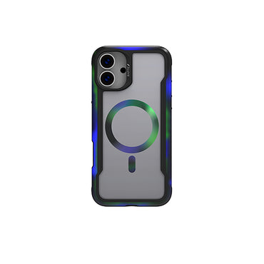 Apple iPhone 16 Kılıf M-safe Şarj Özellikli Airbagli Raptic Shield 2.0 Serisi Şeffaf Arka Yüzey Kapak Beyaz
