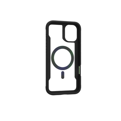 Apple iPhone 16 Kılıf M-safe Şarj Özellikli Airbagli Raptic Shield 2.0 Serisi Şeffaf Arka Yüzey Kapak Turkuaz