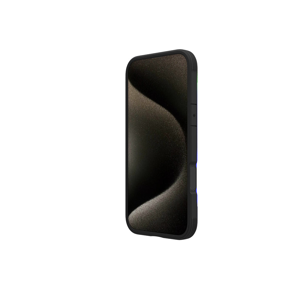 Apple iPhone 16 Kılıf M-safe Şarj Özellikli Airbagli Raptic Shield 2.0 Serisi Şeffaf Arka Yüzey Kapak Turkuaz