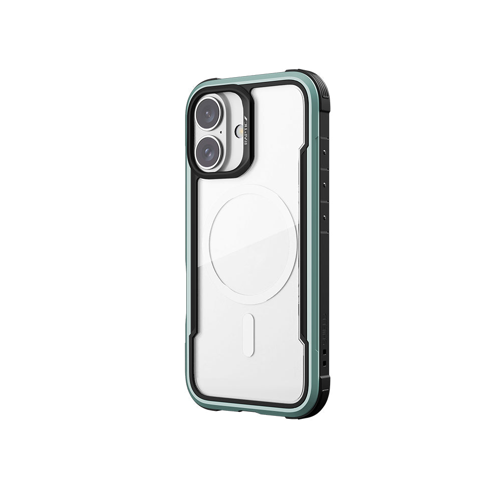 Apple iPhone 16 Kılıf M-safe Şarj Özellikli Airbagli Raptic Shield Serisi Şeffaf Arka Yüzey Kapak Kahverengi