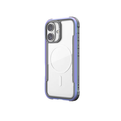 Apple iPhone 16 Kılıf M-safe Şarj Özellikli Airbagli Raptic Shield Serisi Şeffaf Arka Yüzey Kapak Colorful