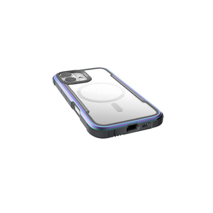 Apple iPhone 16 Kılıf M-safe Şarj Özellikli Airbagli Raptic Shield Serisi Şeffaf Arka Yüzey Kapak Kırmızı