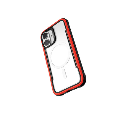 Apple iPhone 16 Kılıf M-safe Şarj Özellikli Airbagli Raptic Shield Serisi Şeffaf Arka Yüzey Kapak Yeşil