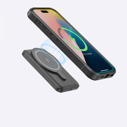 Apple iPhone 16 Kılıf M-safe Şarj Özellikli Amazingthing Glamour Serisi Kapak Siyah