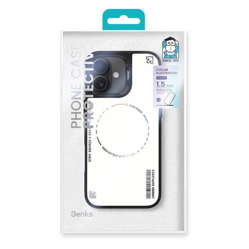 Apple iPhone 16 Kılıf M-safe Şarj Özellikli Benks Dynamic Basis Kapak Siyah