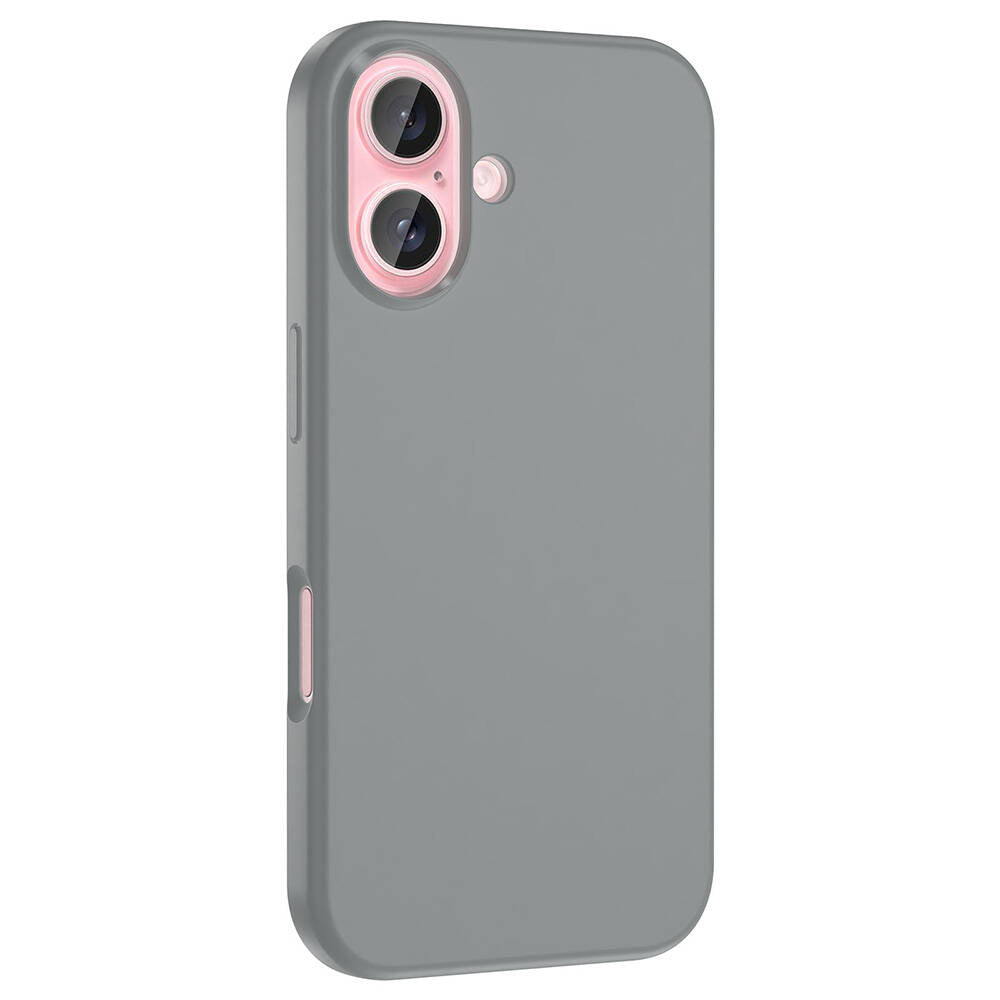 Apple iPhone 16 Case M-Safe Charging Feature Liquid Technology Erasable Hard Zore Kiwi Cover Rose Gold