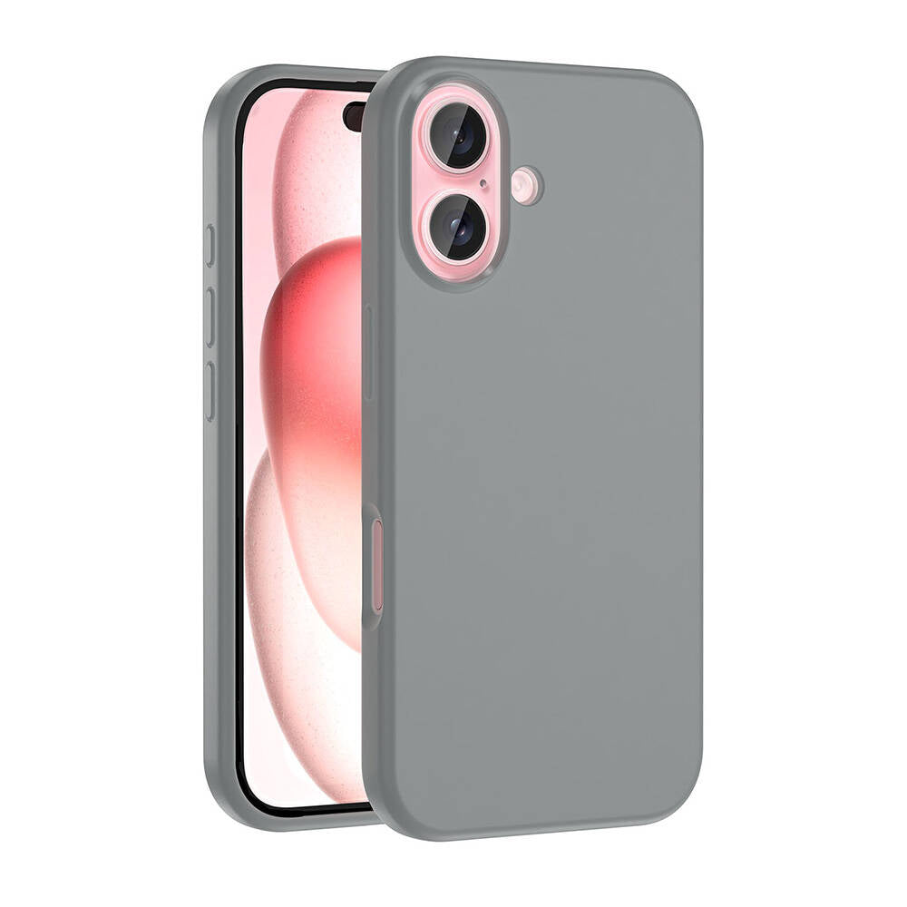 Apple iPhone 16 Case M-safe Charging Feature Liquid Technology Erasable Hard Zore Kiwi Cover Natural Titanium