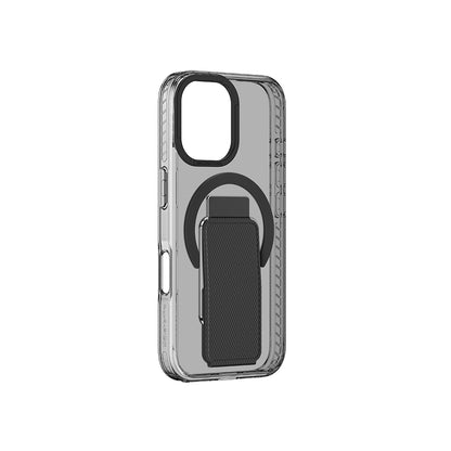 Apple iPhone 16 Kılıf M-safe Şarj Özellikli Standlı Amazingthing Titan Pro Plus Kapak Siyah