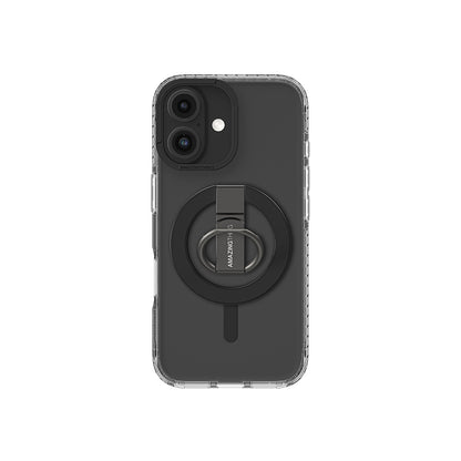 Apple iPhone 16 Kılıf M-safe Şarj Özellikli Yüzük Standlı Amazingthing Titan Pro Serisi Kapak Pembe
