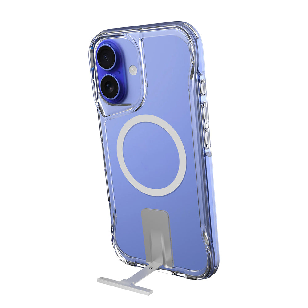 Apple iPhone 16 Case M-safe Charging Feature Zore T-Max Stand Cover Transparent